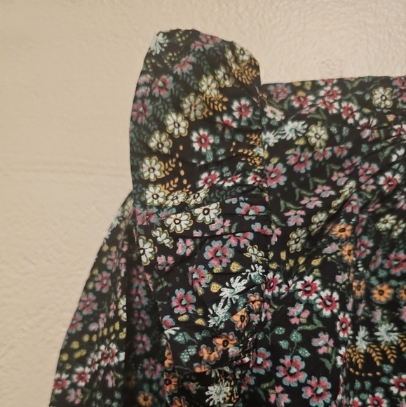 LOFT  Garden Dobby Tie Back Ruffle Blouse - Picture 6 of 9